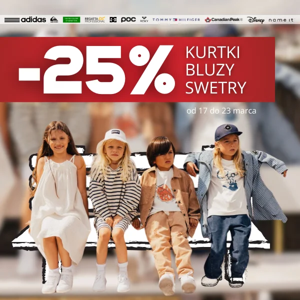 Teraz kurtki, swetry i bluzy dzieciece - jeszcze taniej o 25% Skorzystaj &gt; 