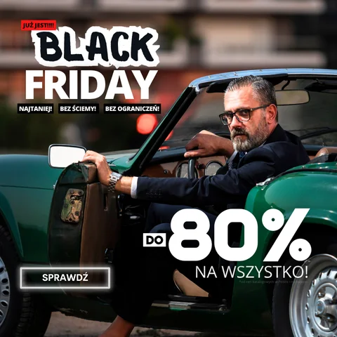 Black Friday na cała kategorie męską 