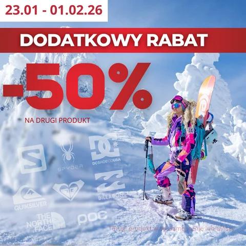 Dodatkowe rabat -50% na wszystko