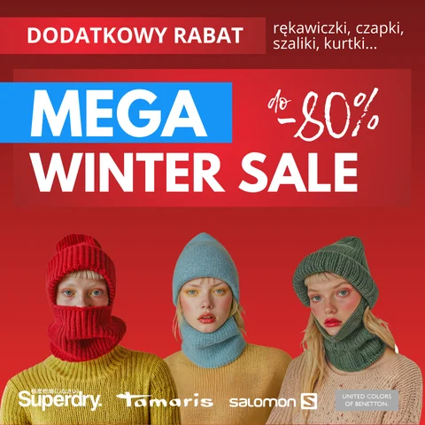 wyprzedaż całej kategorii ZIMA 