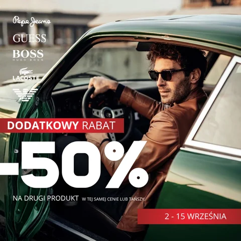 MĘŻCZYŹNI -50% na drugi produkt