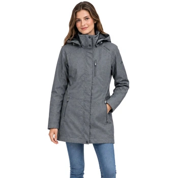 Kurtka damska Schoffel przeciwdeszczowa z ociepleniem szara r. L