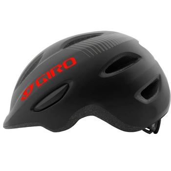 Kask rowerowy Giro Scamp™ dziecięcy czarny sportowy na hulajnogę r. 45-49 cm