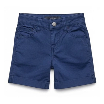 Spodenki chłopięce Guess krótkie bawełniane granatowe