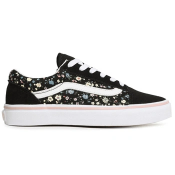 Buty dziecięce Vans Old Skool niskie trampki zamszowe w kwiaty