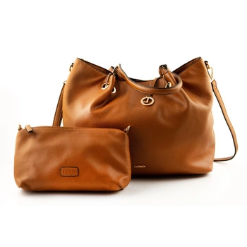 Torebka damska L.Credi Ebony klasyczna brązowa