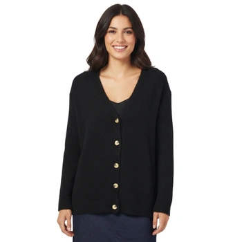 Sweter damski Zara zapinany czarny