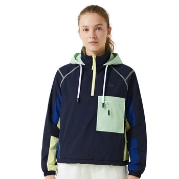 Kurtka damska Lacoste sportowa przeciwdeszczowa granatowa r. XS