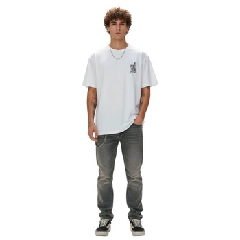Koszulka męska The Dudes Too Short Smokes T-Shirt bawełniana biała r. M