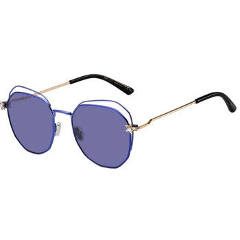 Okulary damskie Jimmy Choo Franny Hexagon przeciwsłoneczne fioletowe