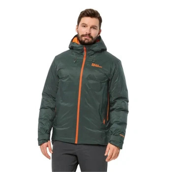 Kurtka męska Jack Wolfskin Cyrox 2L Down puchowa z kapturem zimowa zielona r. S