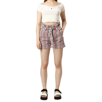 Spodenki damskie Pepe Jeans Phoebe Stripe jeansowe