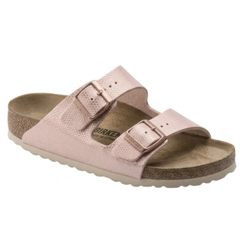 Klapki damskie Birkenstock Arizona BS regular skórzane jasnoróżowe r. 42