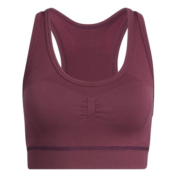 Biustonosz damski Adidas Studio Victory top sportowy bordowy