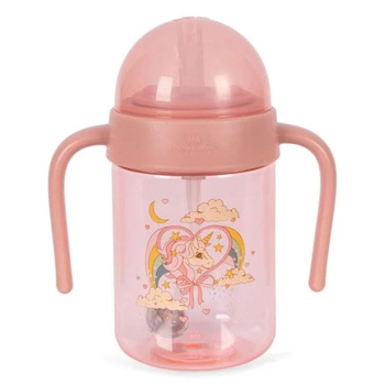 Kubek do picia ze słomką i uchwytami Konges Sløjd Jednorożec dziecięcy