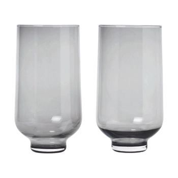 Szklanki Blomus Flow Smoke wysokie szklanka 400 ml 2 sztuki