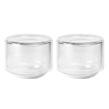 Miska do przechowywania żywności Broste Copenhagen Sylvia zestaw 2 sztuki szkło dmuchane