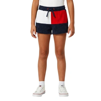 Spodenki dziewczęce Tommy Hilfiger granatowe frotte r. 128
