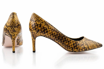 Buty damskie Find szpilki wzór skóry węża
