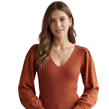 Sweter damska Naf Naf Melly w serek klasyczny r. M