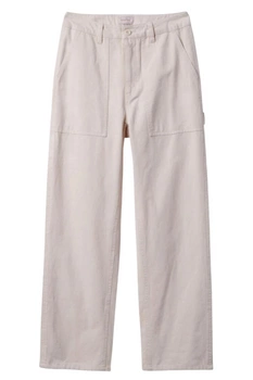 Spodnie damskie Brixton Alameda z wysokim stanem beżowy