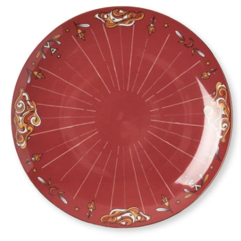 Talerz do serwowania Westwing Collection Mystic podstawka pod talerz czerwony