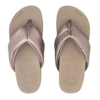 Klapki damskie Flip Flop Toe Fine japonki metaliczne lekkie