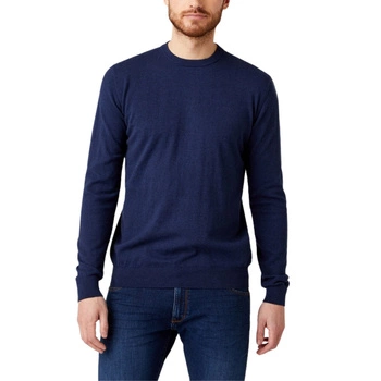 Sweter męski Wrangler Crew Knit bawełniany granatowy