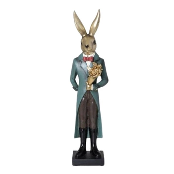 Figurka zając GlamourProjekt z żywicy syntetycznej 37 cm