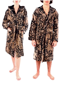 Szlafrok unisex Roberto Cavalli Giaguaro Cappuccio