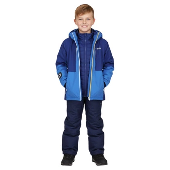 Kurtka chłopięca Regatta Hydrate VIII 3w1 wodoodporna z latarką niebieska