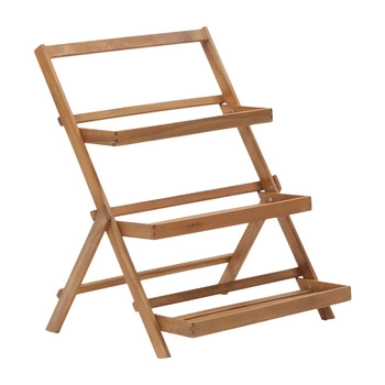 Regał ogrodowy Kave Home Victora kwietnik drewno akacjowe 85 cm