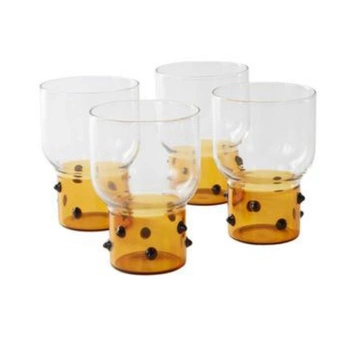 Zestaw 4 szklanek Jotex designerskie szkło do napojów 250 ml