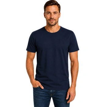 Koszulka męska Fruit of the Loom Original Full Cut klasyczna granatowa t-shirt r. M