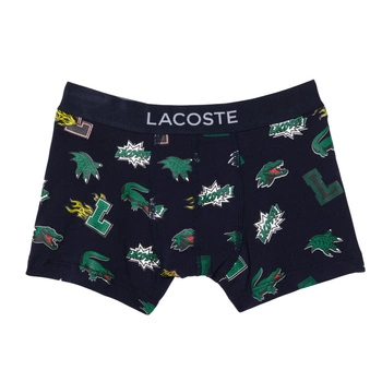 Bokserki chłopięce Lacoste bawełniane granatowe r. 128 cm