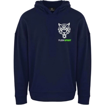 Bluza męska Plein Sport Hoodie z kapturem klasyczna granatowa