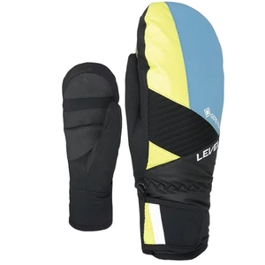 Rękawice dziecięce Level Force Jr Gore-Tex narciarskie żółto niebieskie