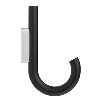Wieszaki ścienny Gejst Hook czarny z drewna dębowego uniwersalny 19 cm