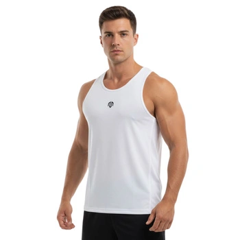 Koszulka męska Moritai Mesh Tank 2.0 sportowa treningowa biała