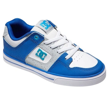 Buty chłopięce Dc Shoes Pure Elastic skórzane miejskie niebieskie