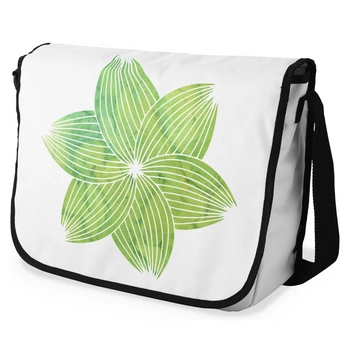 Torba młodzieżowa Le Jardin na ramię z zielonym kwiatowym wzorem