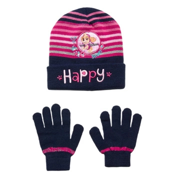 Komplet czapka rękawiczki PAW PATROL zimowa jesienna dla dziewczynki