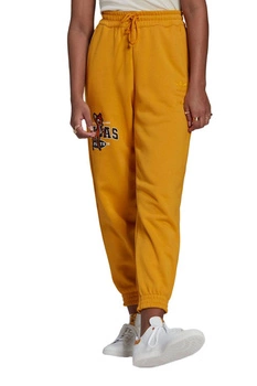 Spodnie damskie Adidas Bambi dresowe joggery żółte