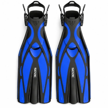 Płetwy do nurkowania SEAC F1 Vela OH paskowe niebieskie r. L-XL