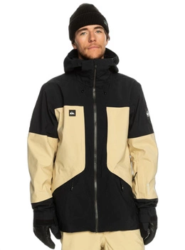 Kurtka męska Quiksilver Forever Stretch Gore-tex narciarska czarno beżowa r. S