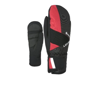 Rękawice dziecięce Level Force Jr Gore-Tex narciarskie czerwono czarne