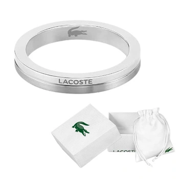 Pierścionek Lacoste Virtua ze stali nierdzewnej srebrny 17,8 mm / 56