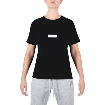Koszulka damska Morotai Bloc Logo sportowa czarna t-shirt bawełniana