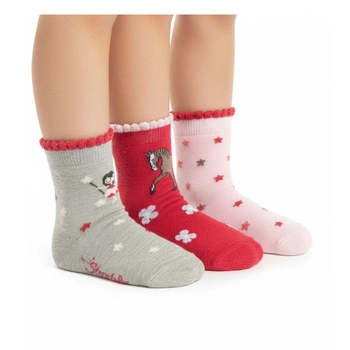 Skarpety dziecięce Sterntaler dziewczęce zestaw 3 pary