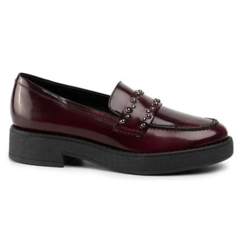 Buty damskie Geox Adrya mokasyny skórzane bordowe